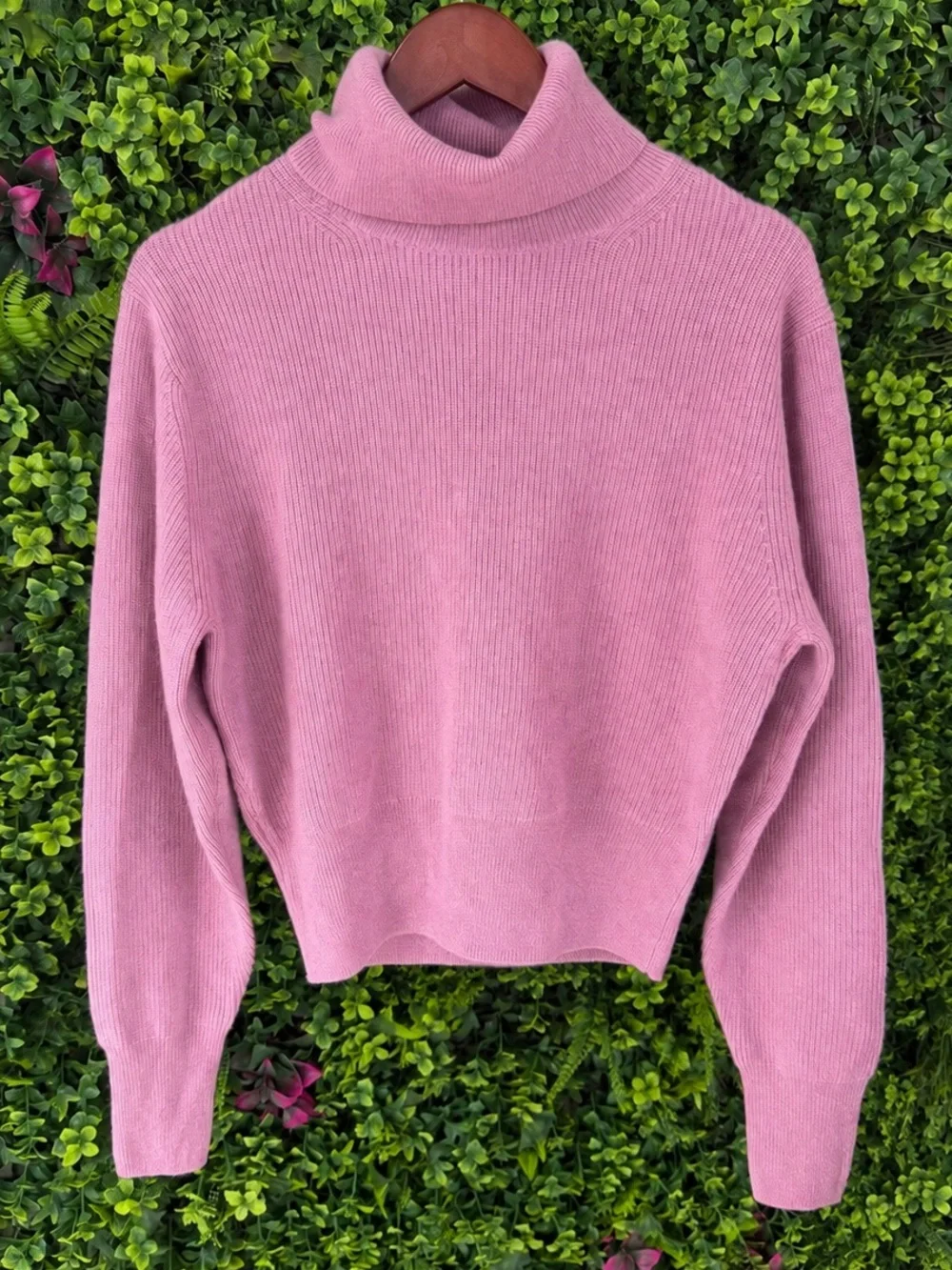 J.Crew 100% Cashmere Turtleneck Sweater NWT | Dusty Mauve | Size Small